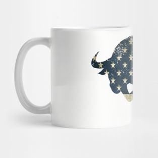 American Flag Bull Mug